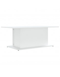 Tavolino da Salotto Bianco 102x55,5x40 cm in Truciolato 2