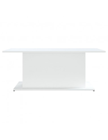 Tavolino da Salotto Bianco 102x55,5x40 cm in Truciolato