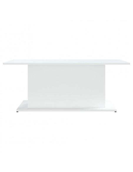 Tavolino da Salotto Bianco 102x55,5x40 cm in Truciolato