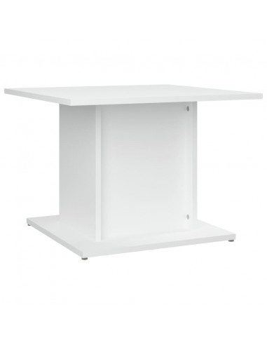 Tavolino da Salotto Bianco 55,5x55,5x40 cm in Truciolato