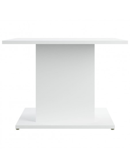 Tavolino da Salotto Bianco 55,5x55,5x40 cm in Truciolato