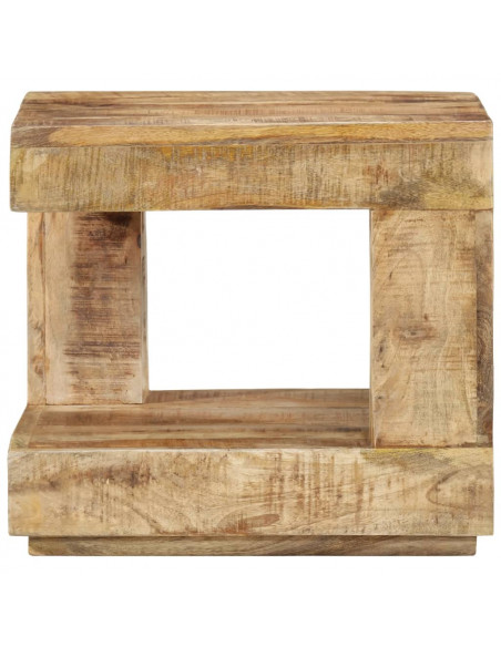 Tavolino da Salotto 45x45x40 cm in Legno Massello di Mango