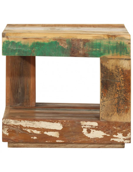 Tavolino da Salotto 45x45x40 cm in Legno Massello di Recupero