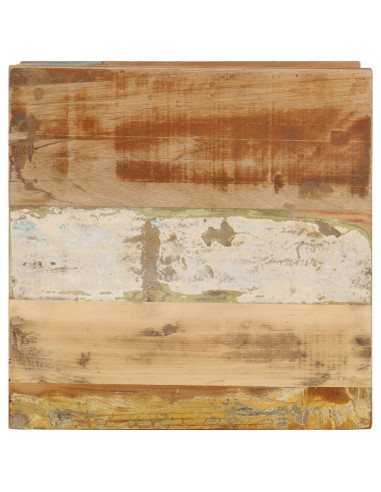 Tavolino da Salotto 45x45x40 cm in Legno Massello di Recupero