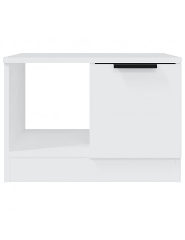 Tavolino da Salotto Bianco 50x50x36 cm in Legno Multistrato