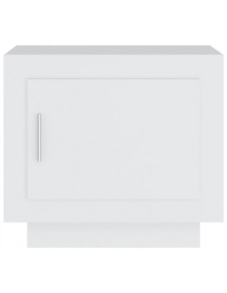 Tavolino da Salotto Bianco 51x50x45 cm in Legno Multistrato