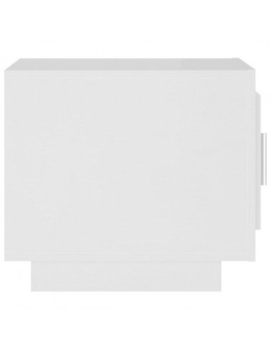 Tavolino da Salotto Bianco 51x50x45 cm in Legno Multistrato