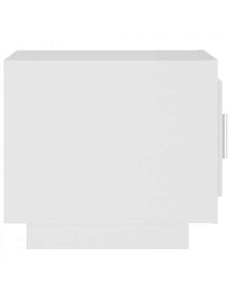 Tavolino da Salotto Bianco 51x50x45 cm in Legno Multistrato