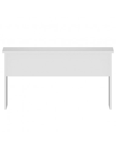 Tavolino da Salotto Bianco 80x50,5x41,5 cm Legno Multistrato