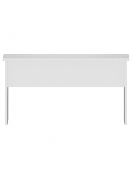 Tavolino da Salotto Bianco 80x50,5x41,5 cm Legno Multistrato