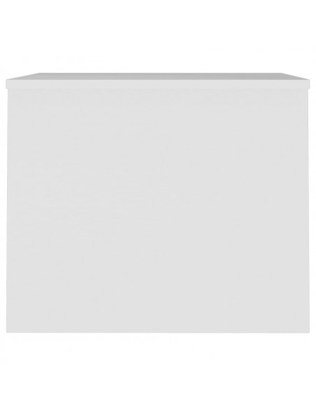 Tavolino da Salotto Bianco 80x50,5x41,5 cm Legno Multistrato
