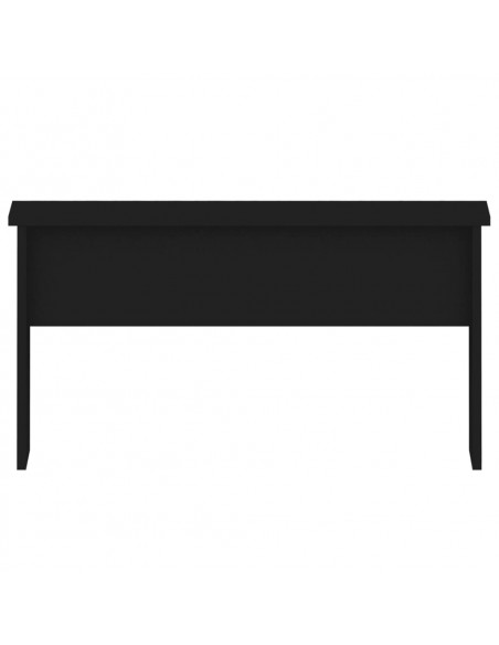 Tavolino da Salotto Nero 80x55,5x41,5 cm in Legno Multistrato
