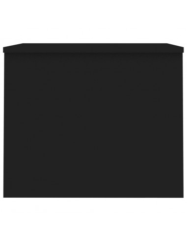 Tavolino da Salotto Nero 80x55,5x41,5 cm in Legno Multistrato