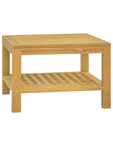 Tavolino da Salotto 60x60x40 cm in Legno Massello di Teak