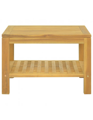Tavolino da Salotto 60x60x40 cm in Legno Massello di Teak