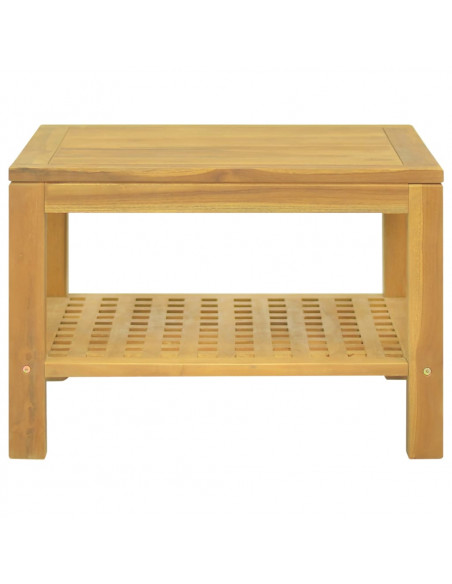 Tavolino da Salotto 60x60x40 cm in Legno Massello di Teak