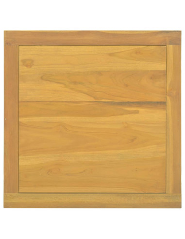 Tavolino da Salotto 60x60x40 cm in Legno Massello di Teak