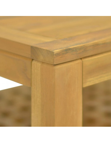 Tavolino da Salotto 60x60x40 cm in Legno Massello di Teak