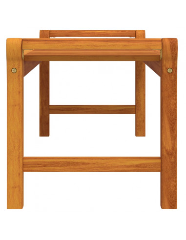 Tavolino da Salotto 100x50x50 cm in Legno Massello di Acacia