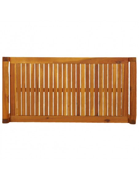 Tavolino da Salotto 100x50x50 cm in Legno Massello di Acacia