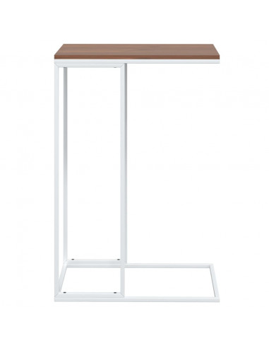 Tavolino da Salotto Bianco 40x30x59 cm in Legno Multistrato