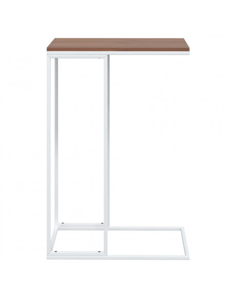 Tavolino da Salotto Bianco 40x30x59 cm in Legno Multistrato