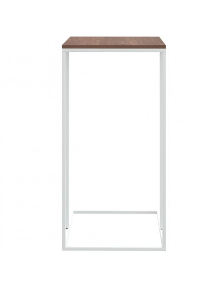 Tavolino da Salotto Bianco 40x30x59 cm in Legno Multistrato