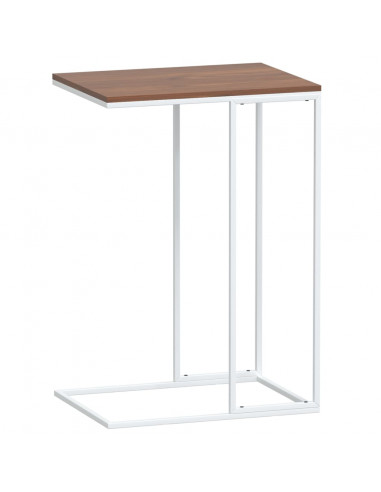 Tavolino da Salotto Bianco 40x30x59 cm in Legno Multistrato