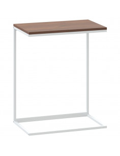 Tavolino da Salotto Bianco 55x35x66 cm in Legno Multistrato 2