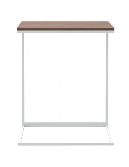 Tavolino da Salotto Bianco 55x35x66 cm in Legno Multistrato