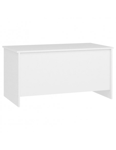 Tavolino da Salotto Bianco 102x55,5x52,5 cm Legno Multistrato