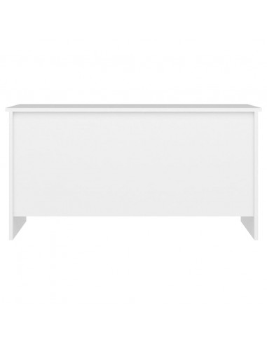 Tavolino da Salotto Bianco 102x55,5x52,5 cm Legno Multistrato