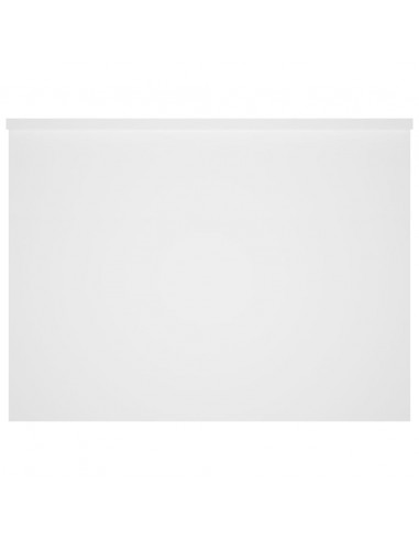 Tavolino da Salotto Bianco 80x55,5x41,5 cm in Legno Multistrato
