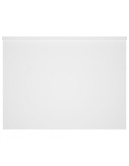 Tavolino da Salotto Bianco 80x55,5x41,5 cm in Legno Multistrato
