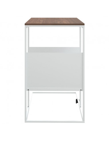 Tavolino Bianco 55x36x59,5 cm Legno Multistrato