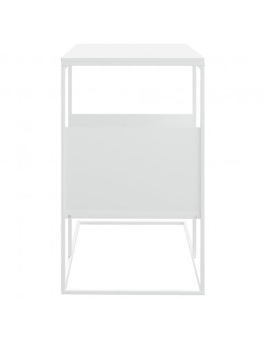 Tavolino Bianco 55x36x59,5 cm Legno Multistrato
