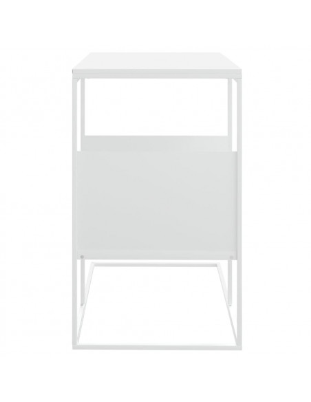 Tavolino Bianco 55x36x59,5 cm Legno Multistrato