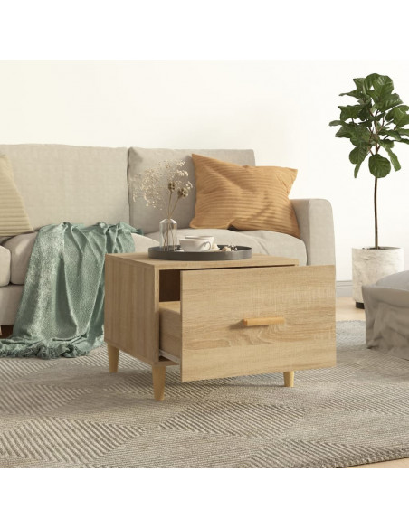 Tavolini Salotto 2pz Rovere Sonoma 50x50x40cm Legno Multistrato