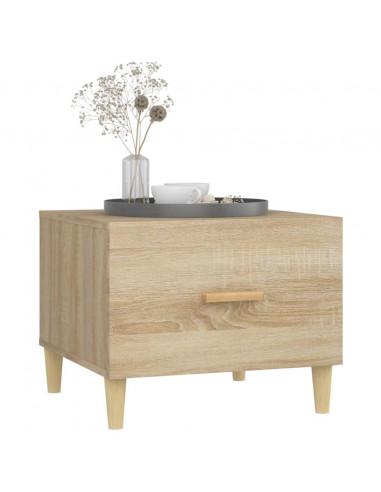 Tavolini Salotto 2pz Rovere Sonoma 50x50x40cm Legno Multistrato