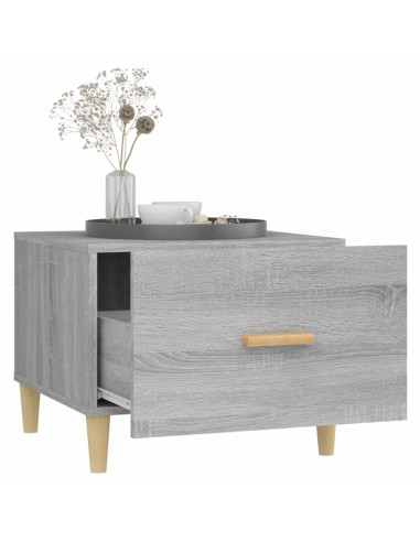Tavolini Salotto 2pz Grigio Sonoma 50x50x40cm Legno Multistrato