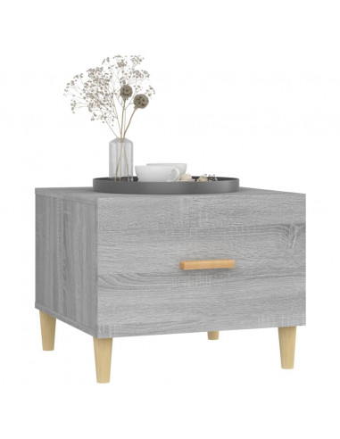 Tavolini Salotto 2pz Grigio Sonoma 50x50x40cm Legno Multistrato