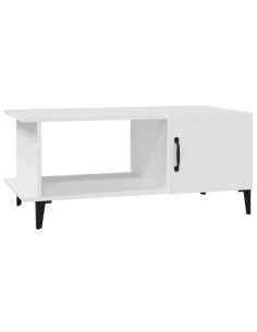 Tavolino da Salotto Bianco 90x50x40 cm in Legno Multistrato 2
