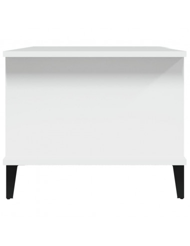 Tavolino da Salotto Bianco 90x50x40 cm in Legno Multistrato