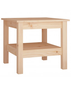 Tavolino da Salotto 45x45x40 cm Legno Massello di Pino 2
