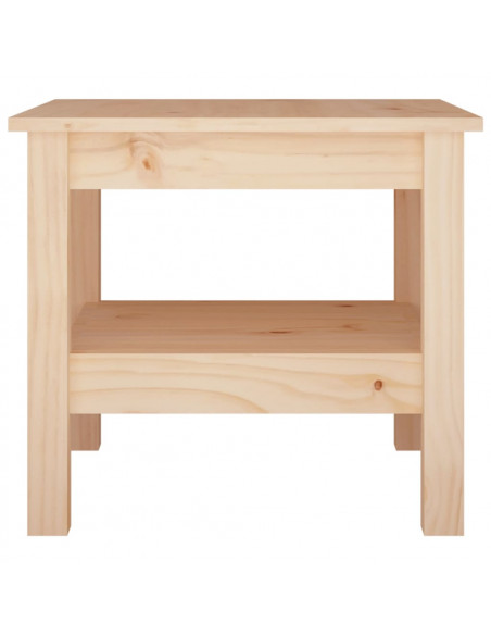 Tavolino da Salotto 45x45x40 cm Legno Massello di Pino