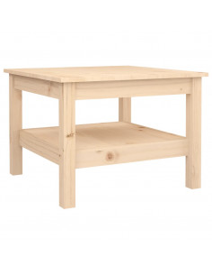 Tavolino da Salotto 55x55x40 cm Legno Massello di Pino 2