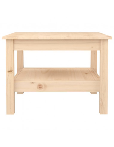 Tavolino da Salotto 55x55x40 cm Legno Massello di Pino