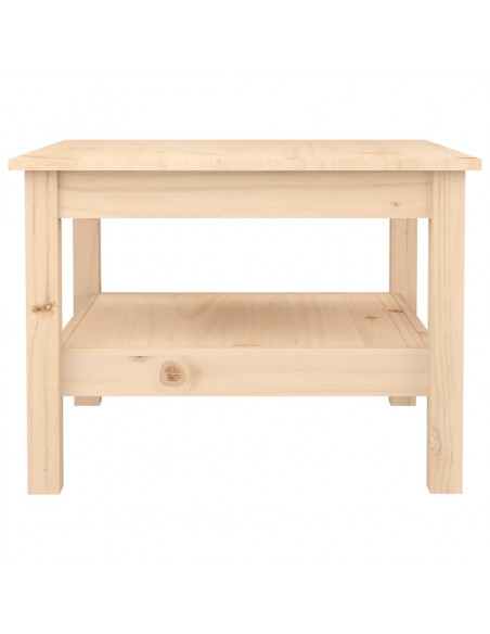 Tavolino da Salotto 55x55x40 cm Legno Massello di Pino