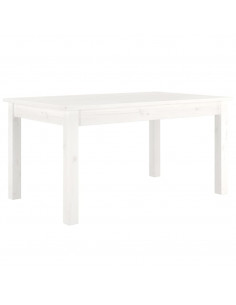 Tavolino da Salotto Bianco 80x50x40 cm Legno Massello di Pino 2