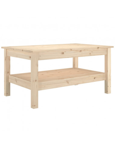 Tavolino da Salotto 80x50x40 cm Legno Massello di Pino